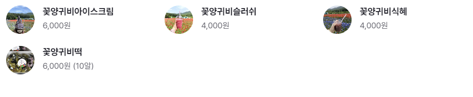 용수골 가을 꽃 축제 행사장 먹거리