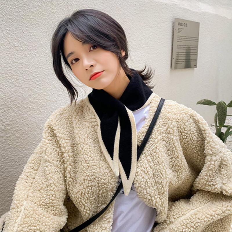 여자 망토 목도리 머플러 캐시미어 삼각 니트 스카프