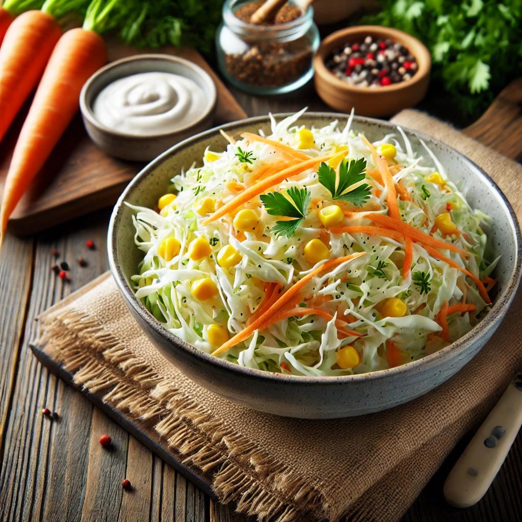 콘샐러드 양배추샐러드 코우슬로 만드는 법