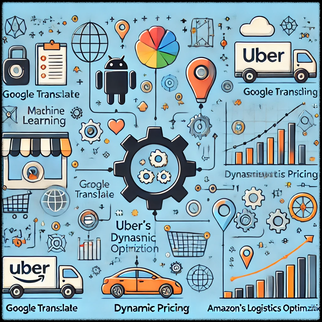 머신 러닝 성공 사례를 나타낸 이미지