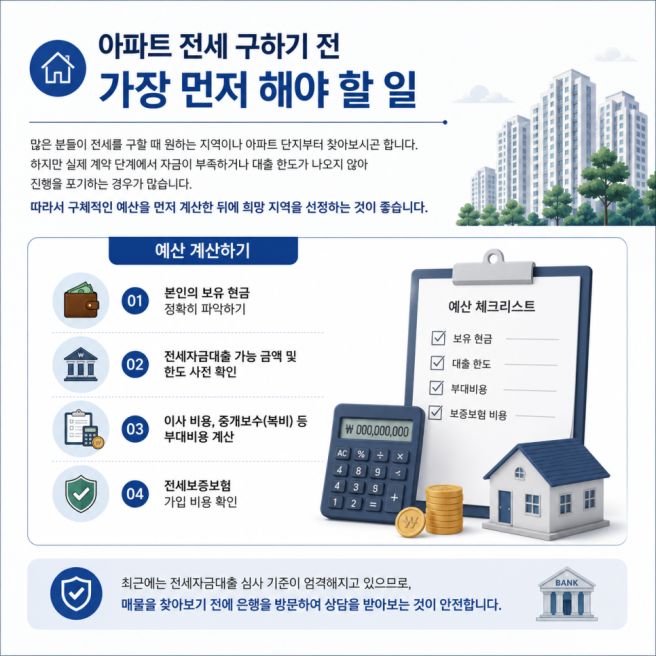 서울 아파트 전세 계약 체크리스트