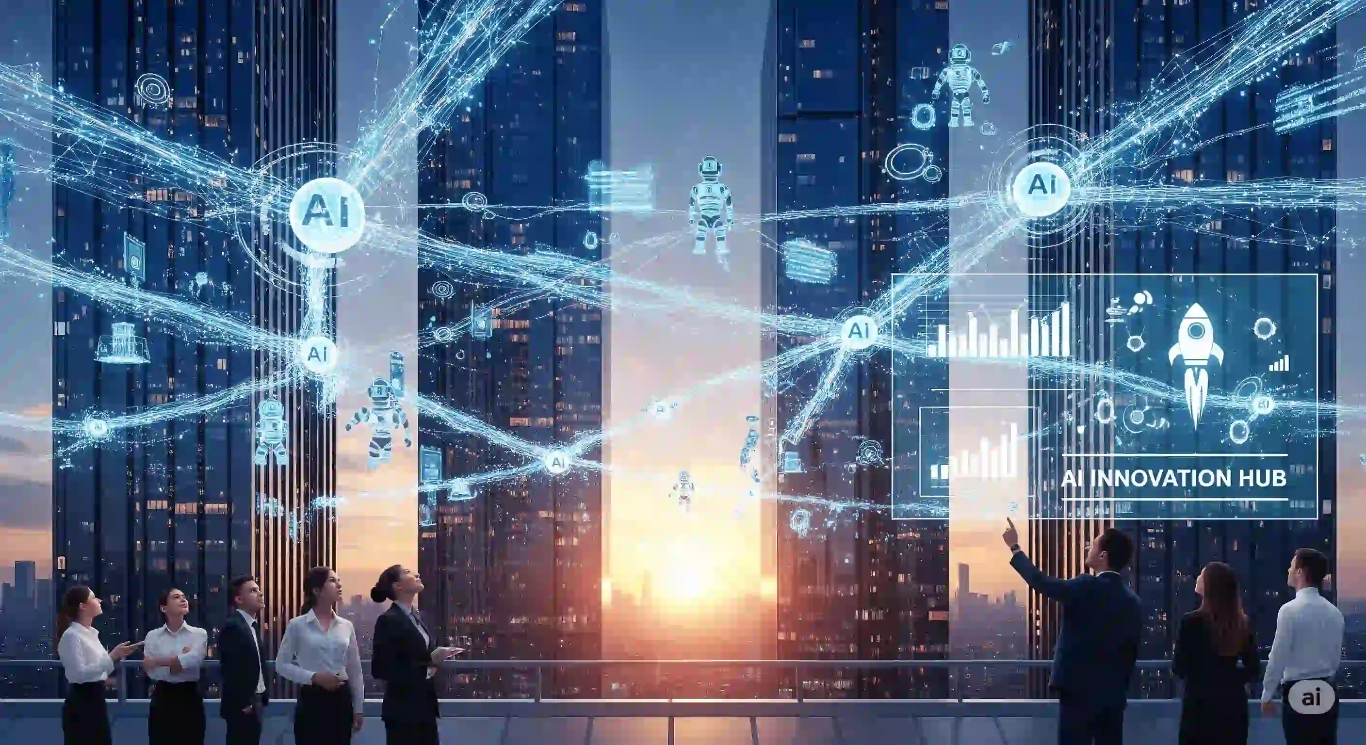 <img src="ai_startup_innovation.webp" alt="AI 기반 창업이 혁신적인 미래 비즈니스 흐름을 표현한 이미지입니다.">