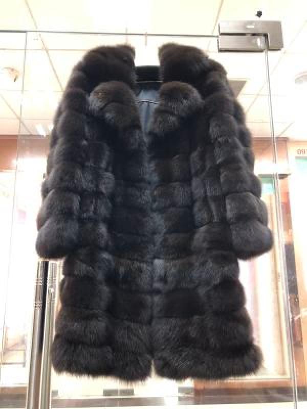 러시아 밍크 수입 밍크 코트 미디 러시아 세이블