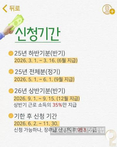근로장려금 신청방법