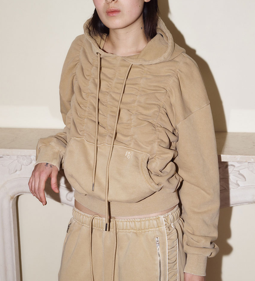 {후드티} 마리와 별난 아빠들 99회 :: 이지연(안수선) / 김미더영 베이지 셔링 후드티셔츠