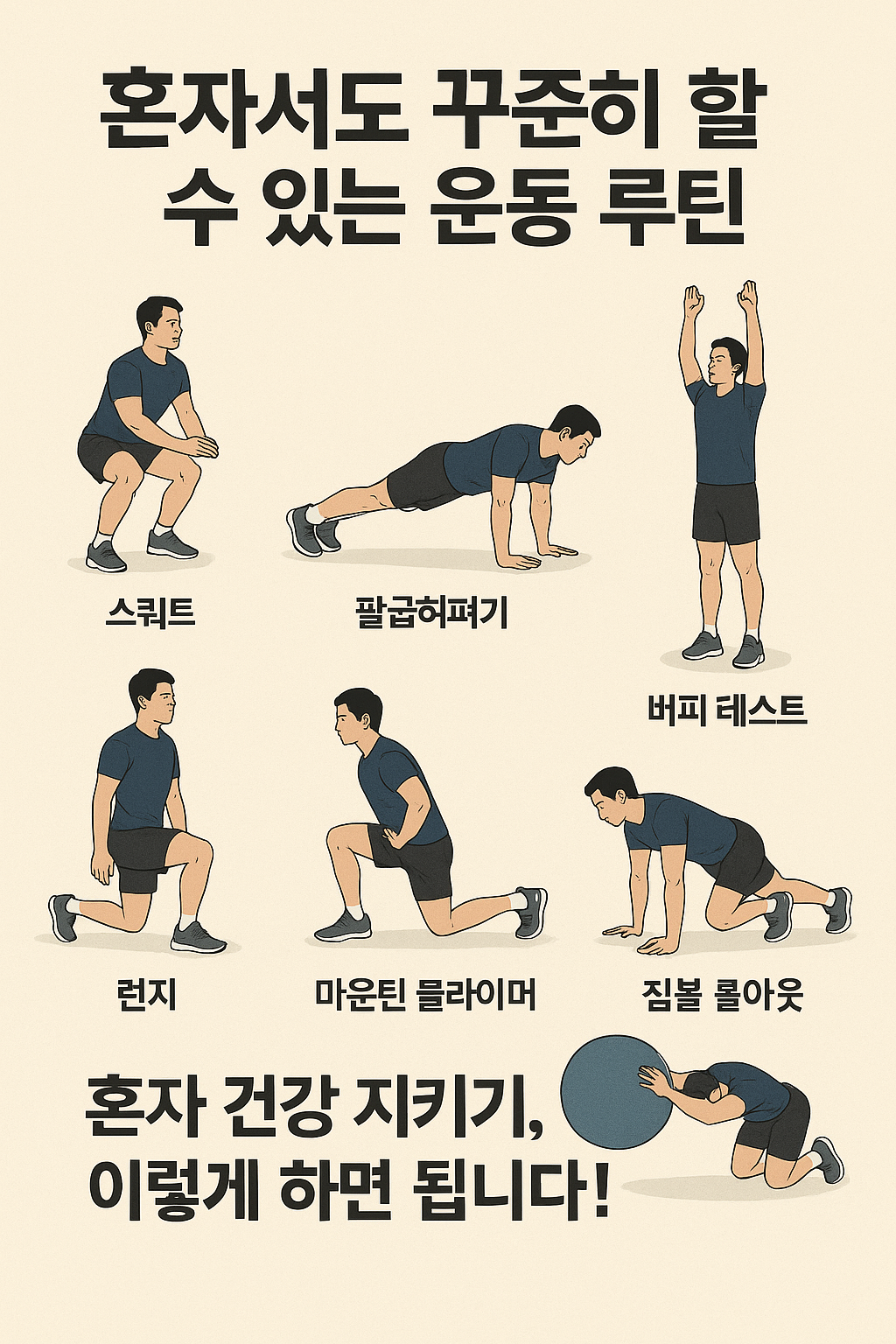 생활 속 혼자서 건강 챙기는 루틴