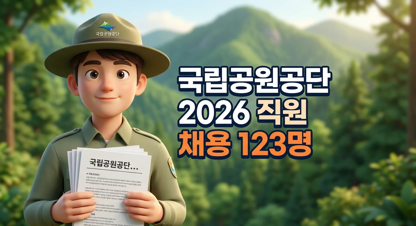 2026 국립공원공단 직원 채용 123명 모집 (5월 18일 원서접수 시작)