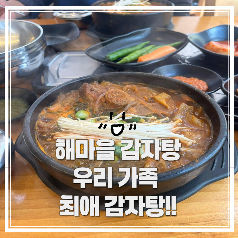 해마을 감자탕_국물이 진하고 고기가 실한 뼈해장국 최고