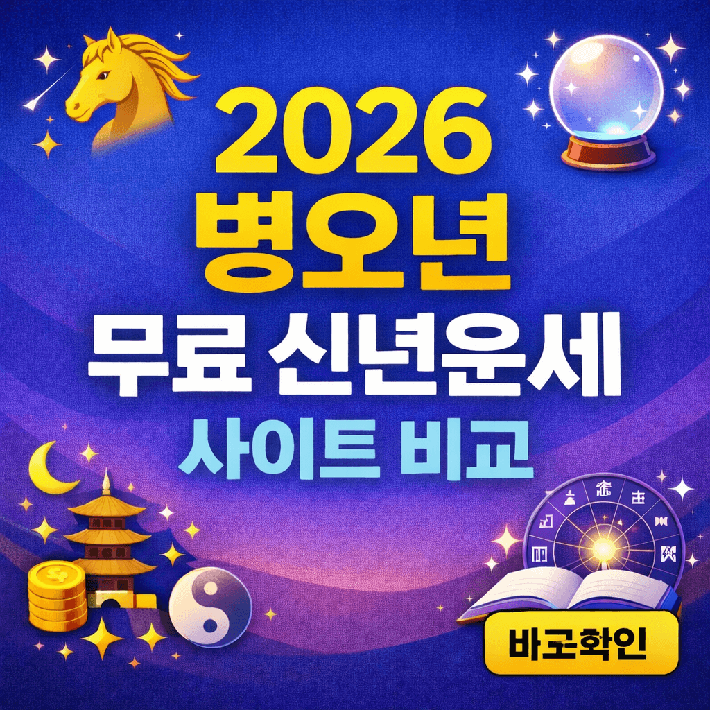 무료 신년운세 사이트 비교