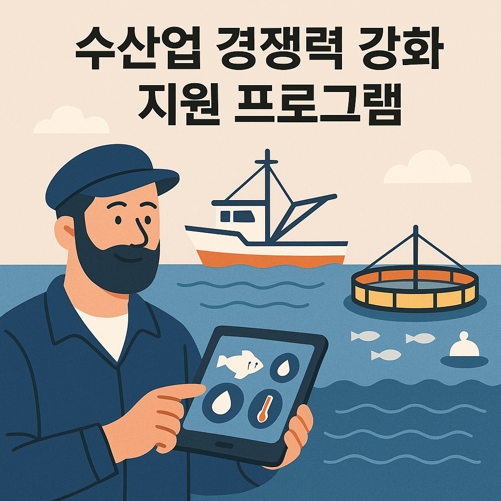 수산업 경쟁력 강화 지원 프로그램 포스터 이미지