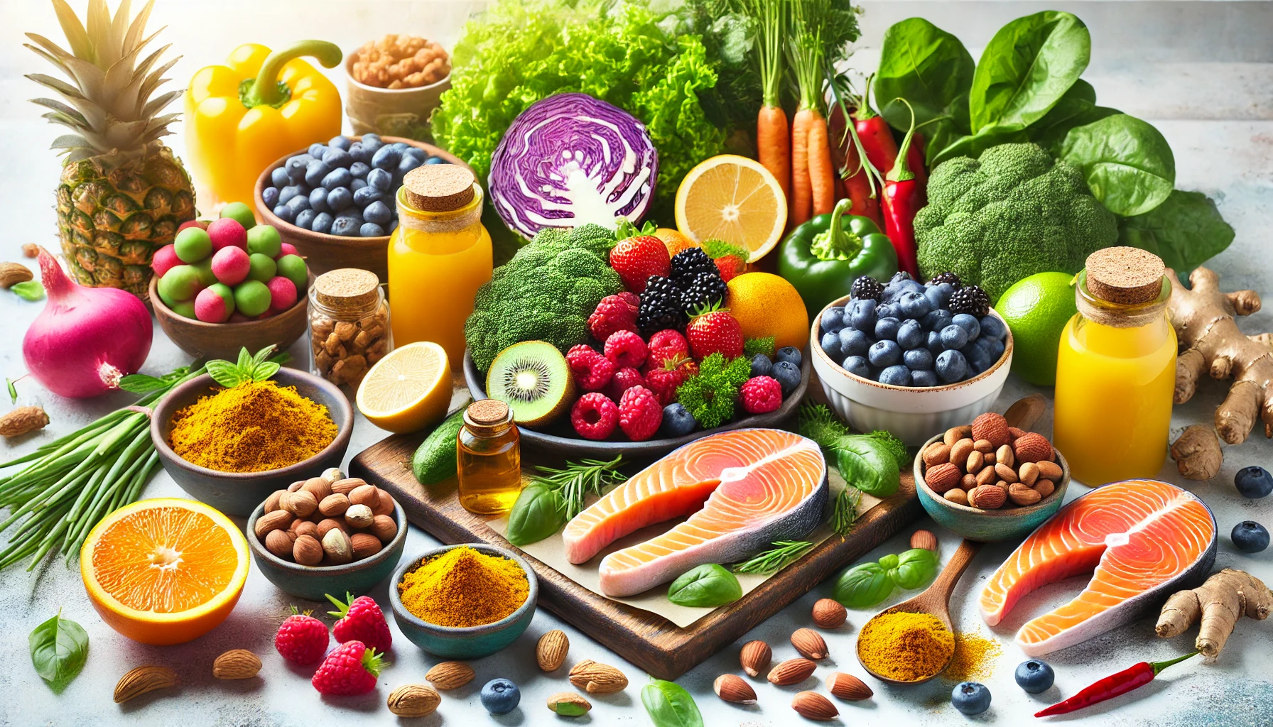 항염증 식단으로 건강 챙기기! 염증 잡는 음식 & 효과 BEST 7