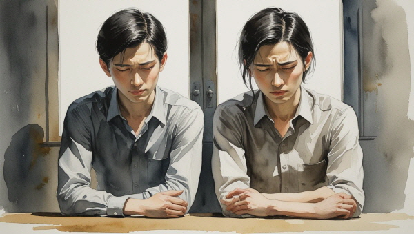 ISTJ는 감정을 쉽게 드러내지 않습니다. 기쁘거나 속상해도 표현보다는 묵묵히 자기 자리를 지키려 합니다에 관한 그림