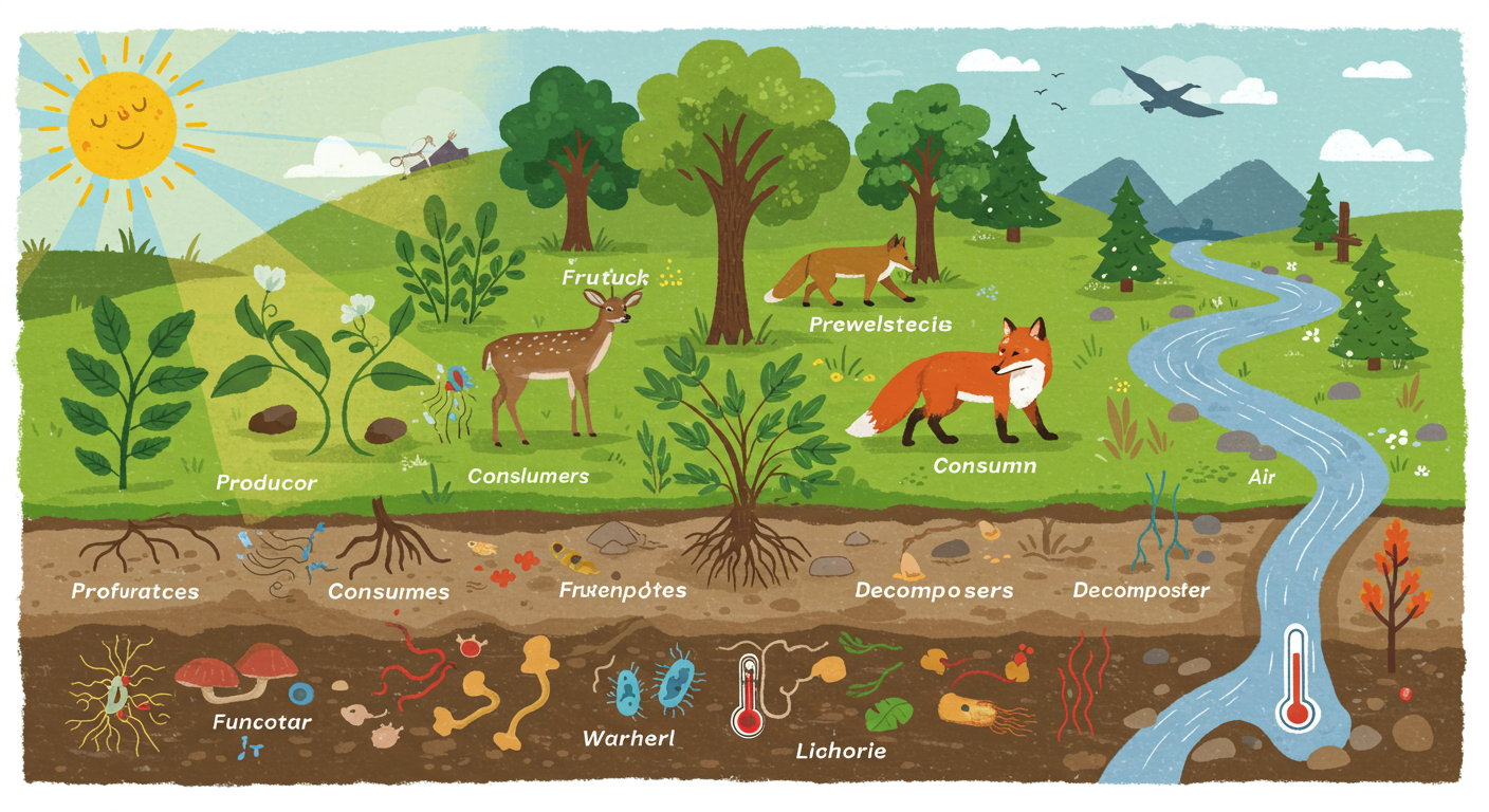 생태계 구성요소 완벽 해부: 숲, 바다, 우리 동네까지