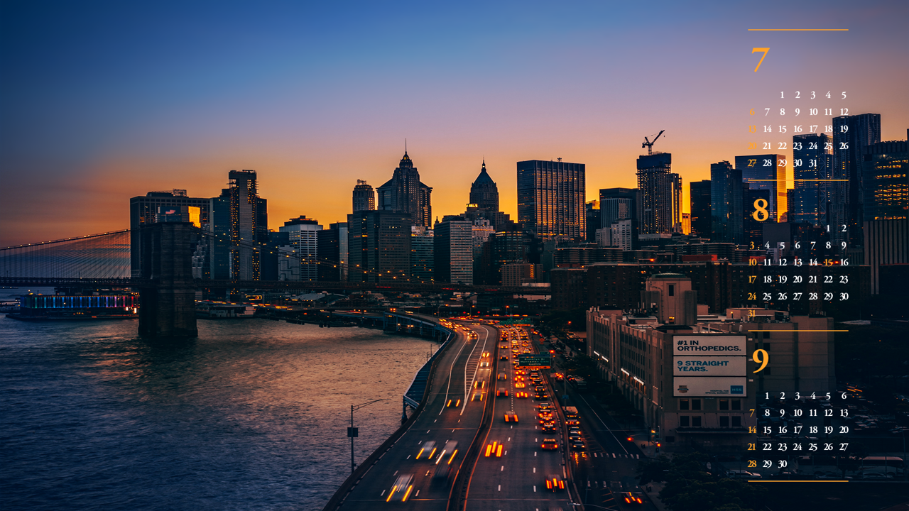 04 뉴욕 야경 B - 2025년8월 노트북배경화면