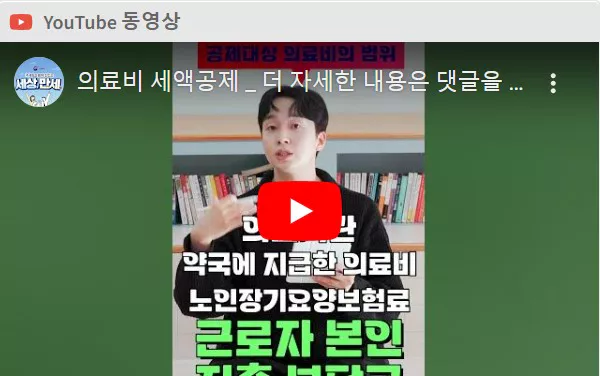 의료비 세액 공제