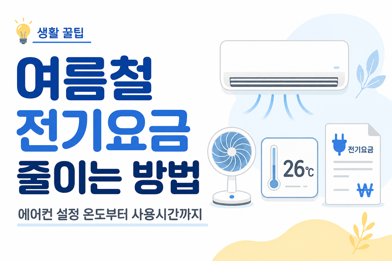 전기요금 줄이기
