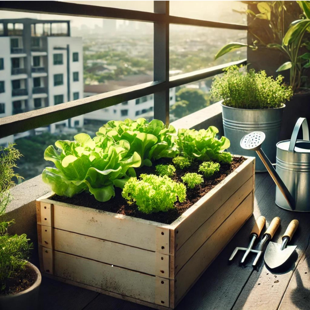 실내 텃밭 사진