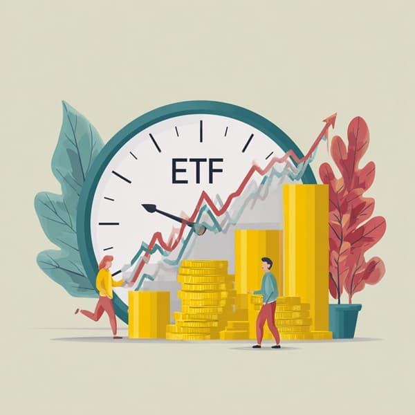 ETF 보수와 수수료 차이에 따른 수익률 그래픽