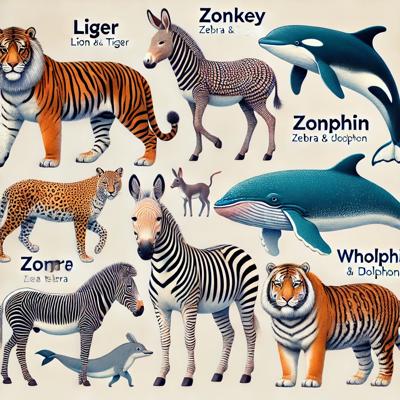 이종교배로 탄생한 신비한 동물 12가지