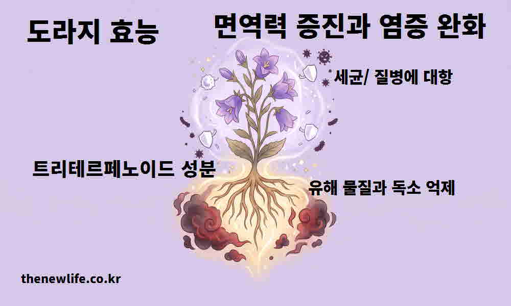 도라지 효능 면역력 증진 염증 완화