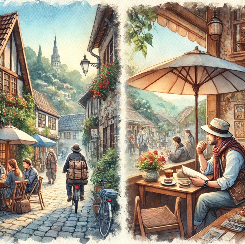 슬로우 트래블 매력과 현지문화 즐기기 이미지