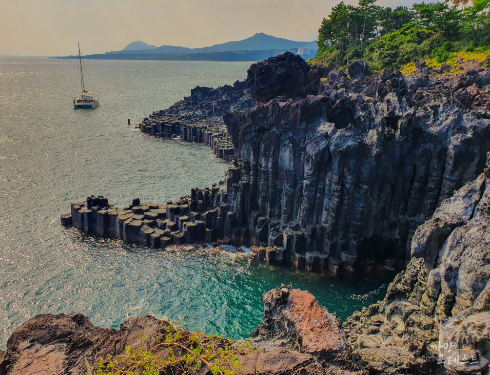 중문 주상절리대 전경