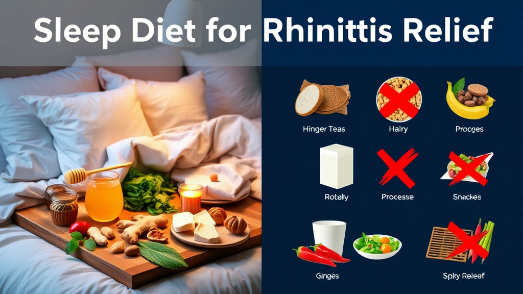 비염에 도움되는 수면 식단과 금기 음식