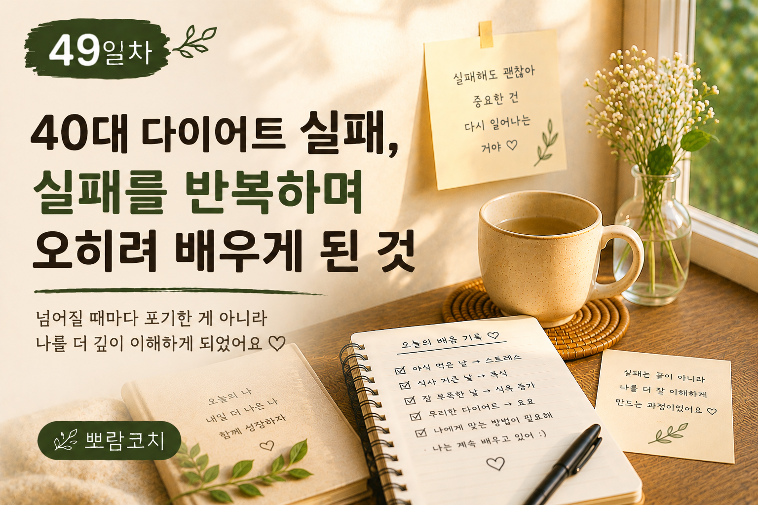 다이어트 실패 반복하며 배우게 된 것