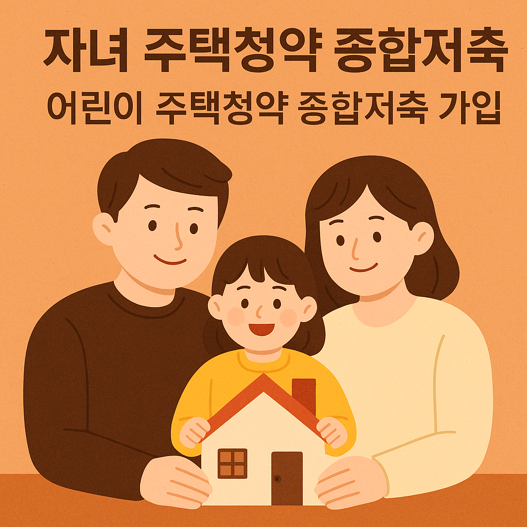 자녀 주택청약종합저축, 지금 가입해야 하는 이유와 부모가 반드시 알아야 할 핵심정리