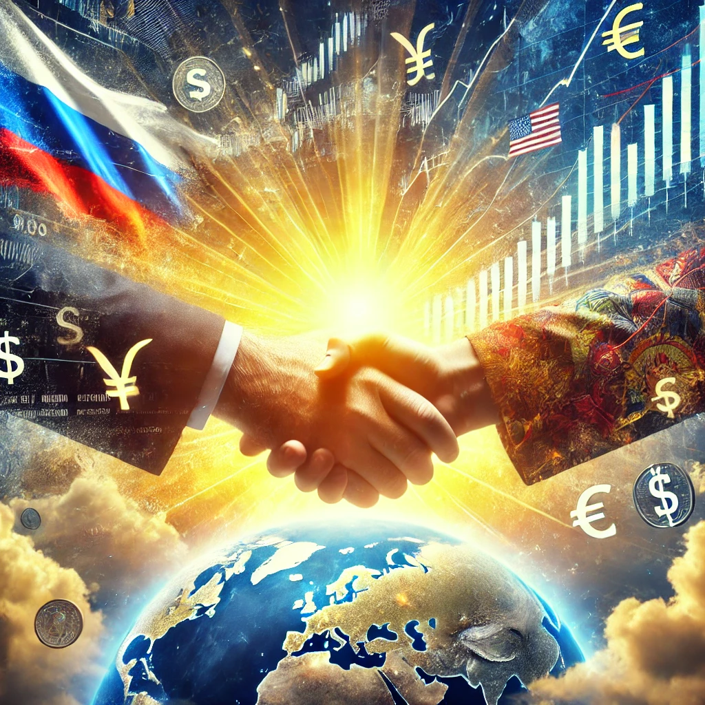 러-우 전쟁 종전에 따른 경제 기대효과와 관련된 이미지