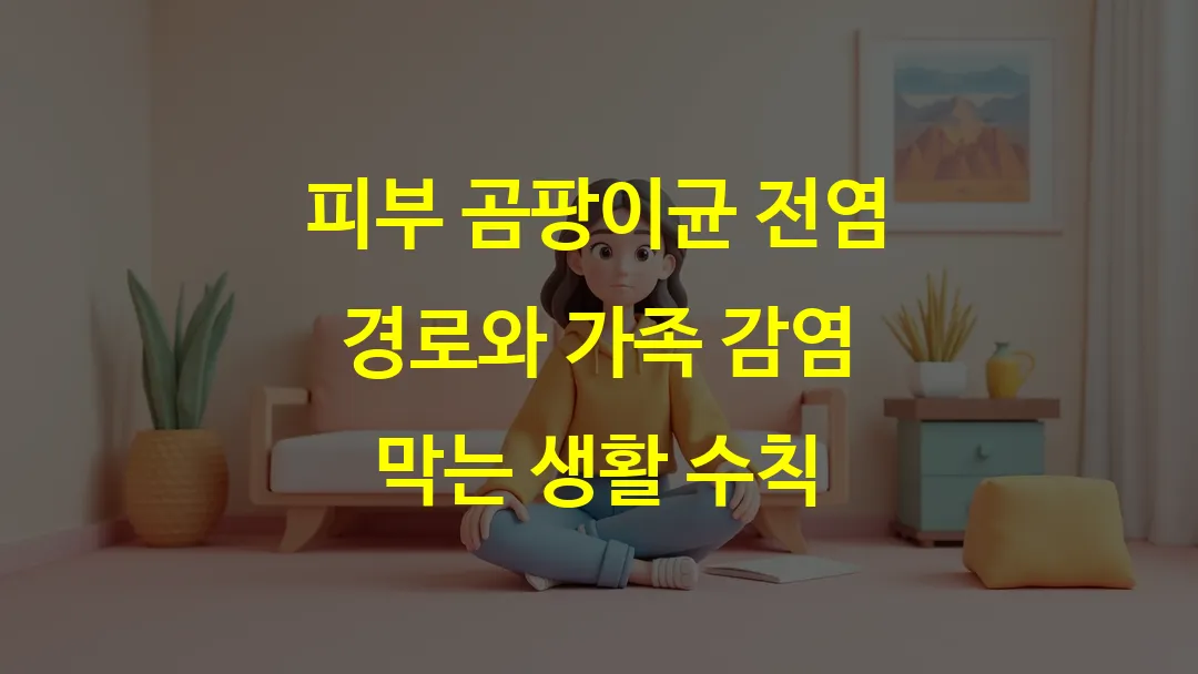 피부 곰팡이균 전염 경로와 가족 감염 막는 생활 수칙