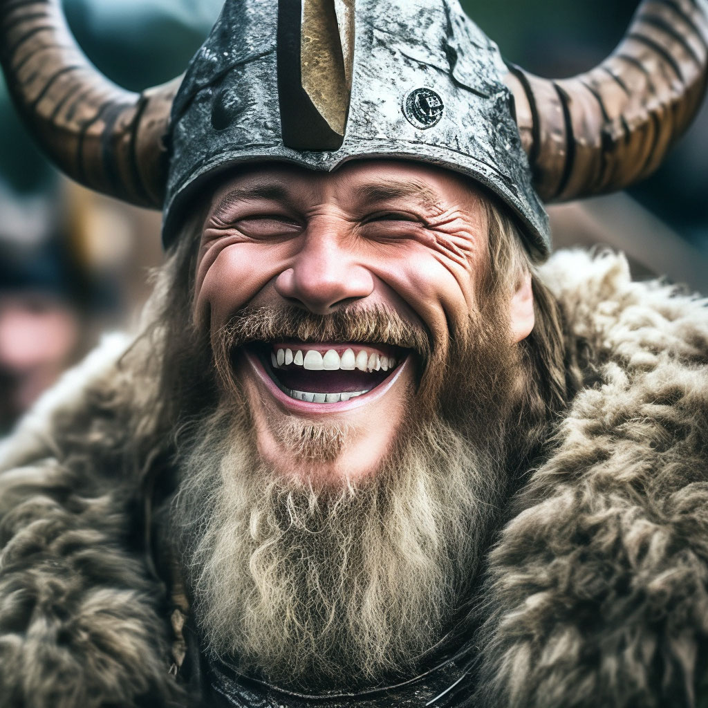 Smiling Viking