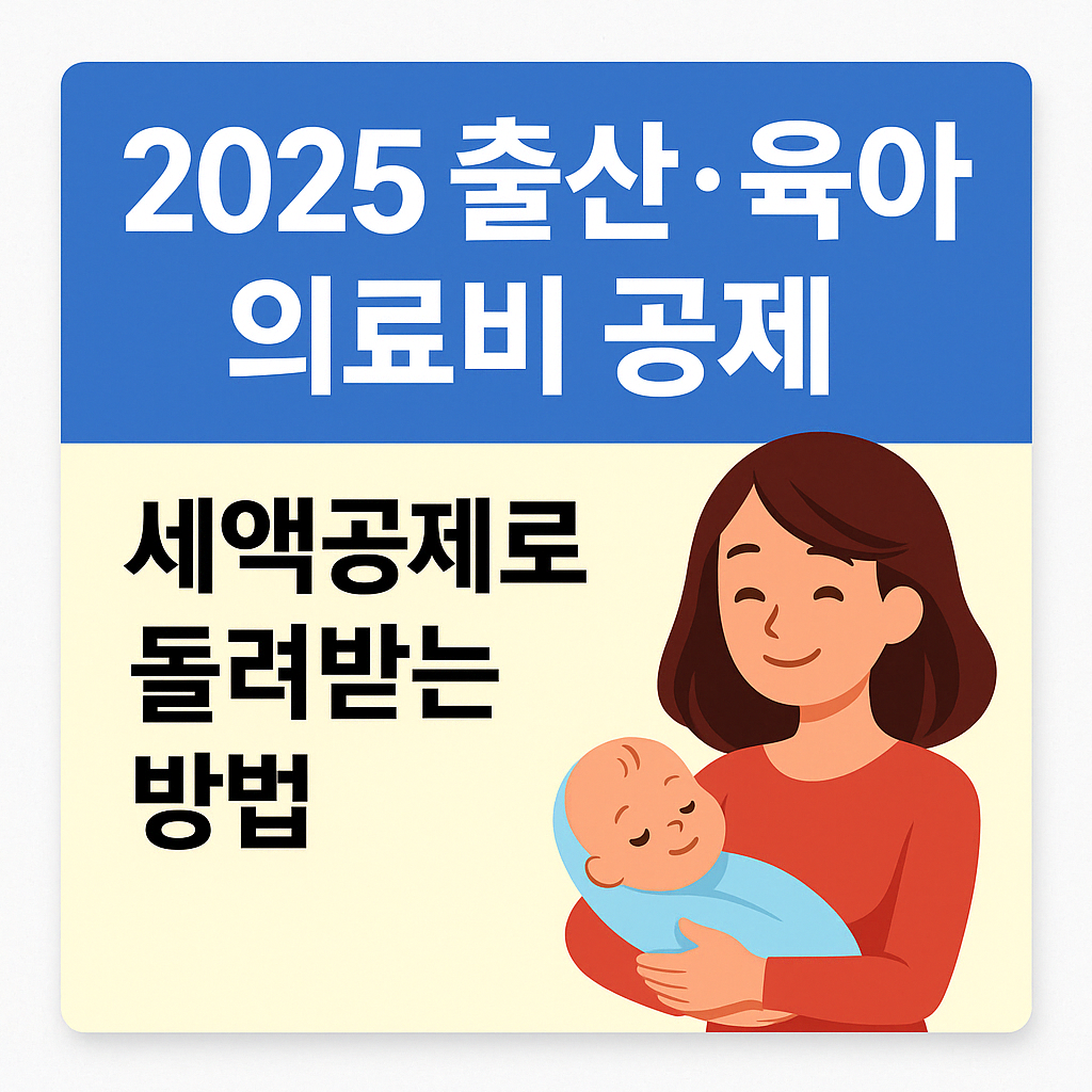 2025년 출산·육아 의료비 소득공제 총정리 – 세액공제로 돌려받는 방법.
