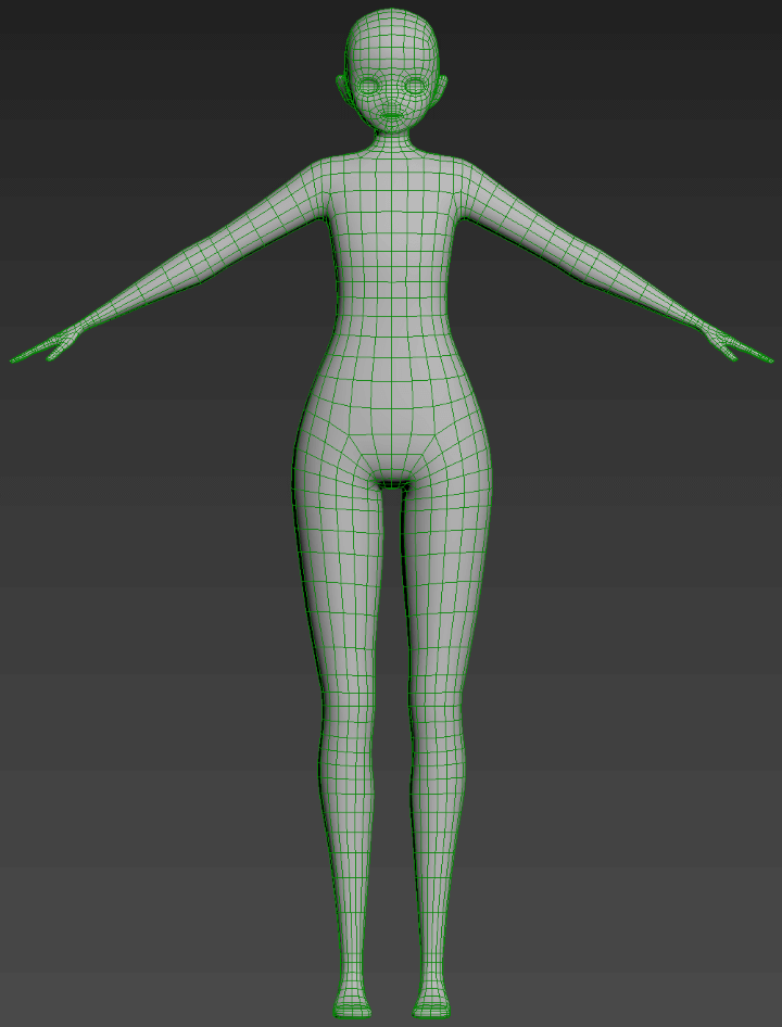 3d-캐릭터-모델링-여자-인체