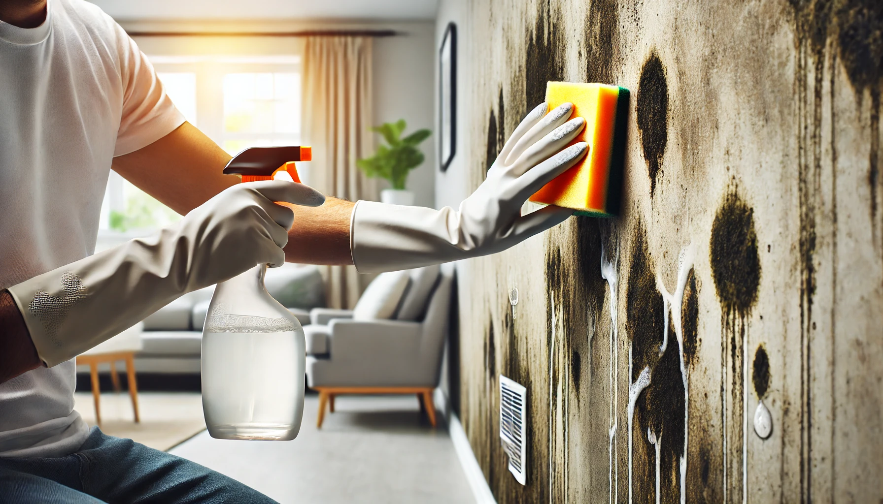 벽지 곰팡이 제거 사진