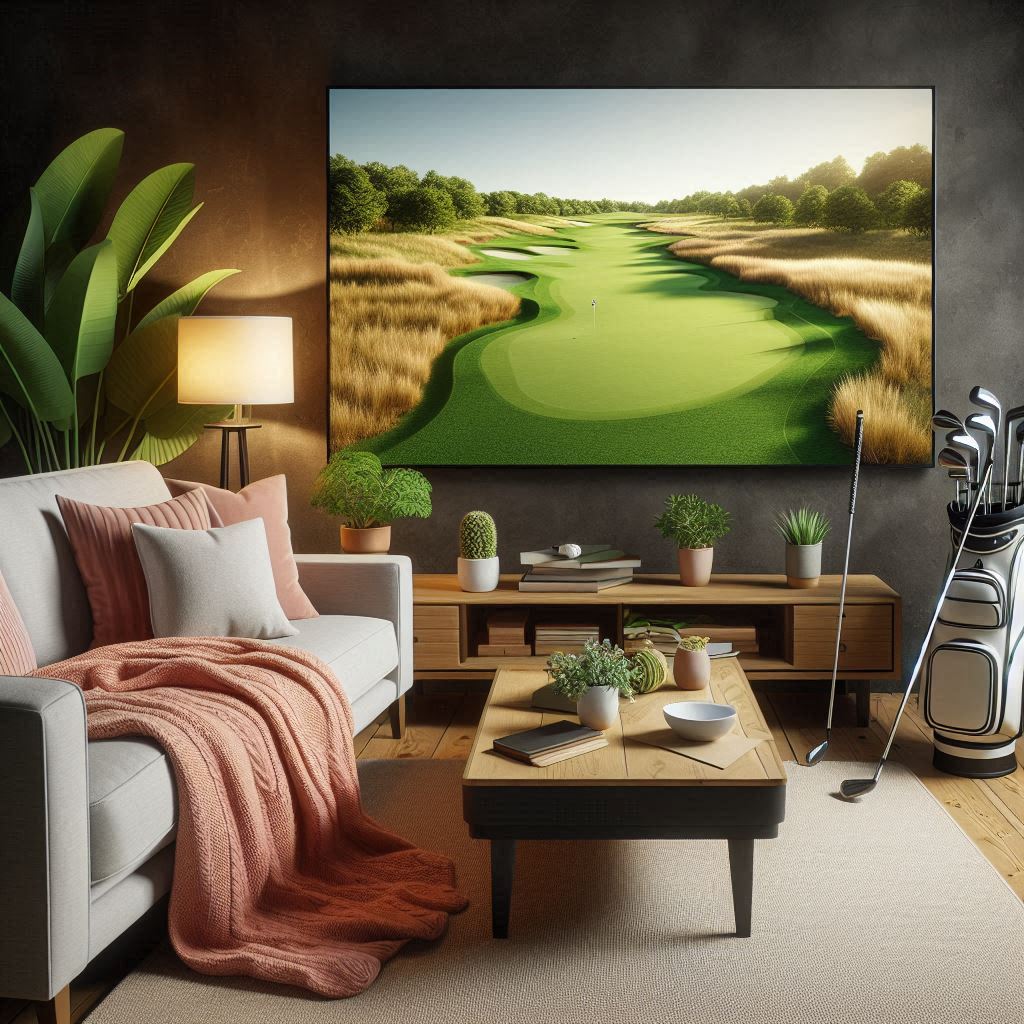 스크린골프장 배경