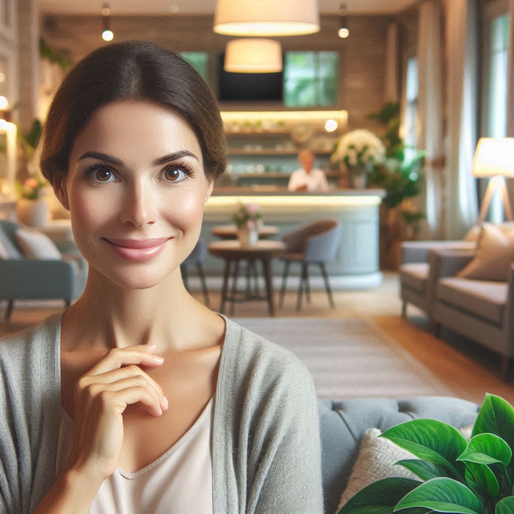 피부,체형관리 샵 배경