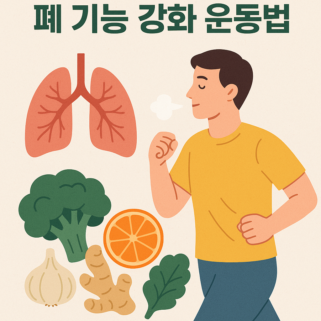 폐 건강 지키는 음식과 폐 기능 강화 운동법