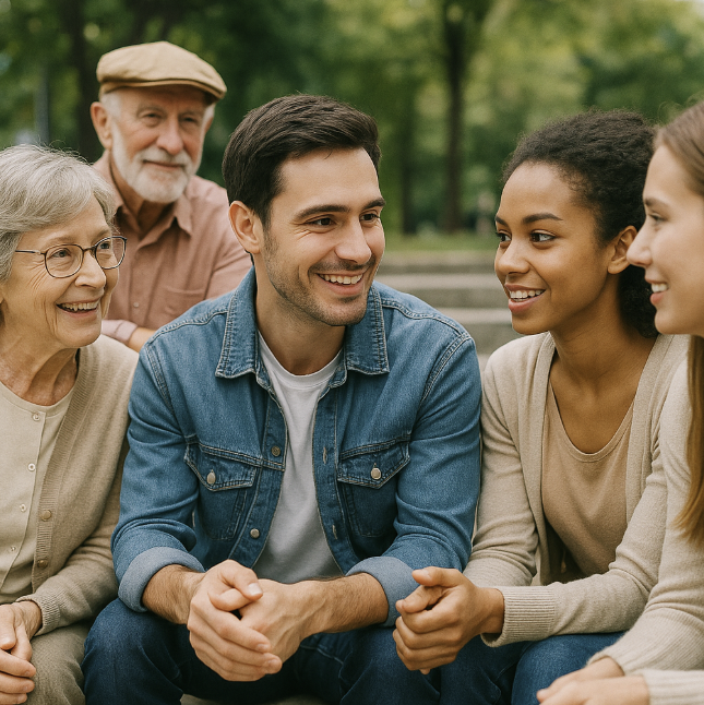 관계에 있어 진심으로 관심을 기울이는 장면