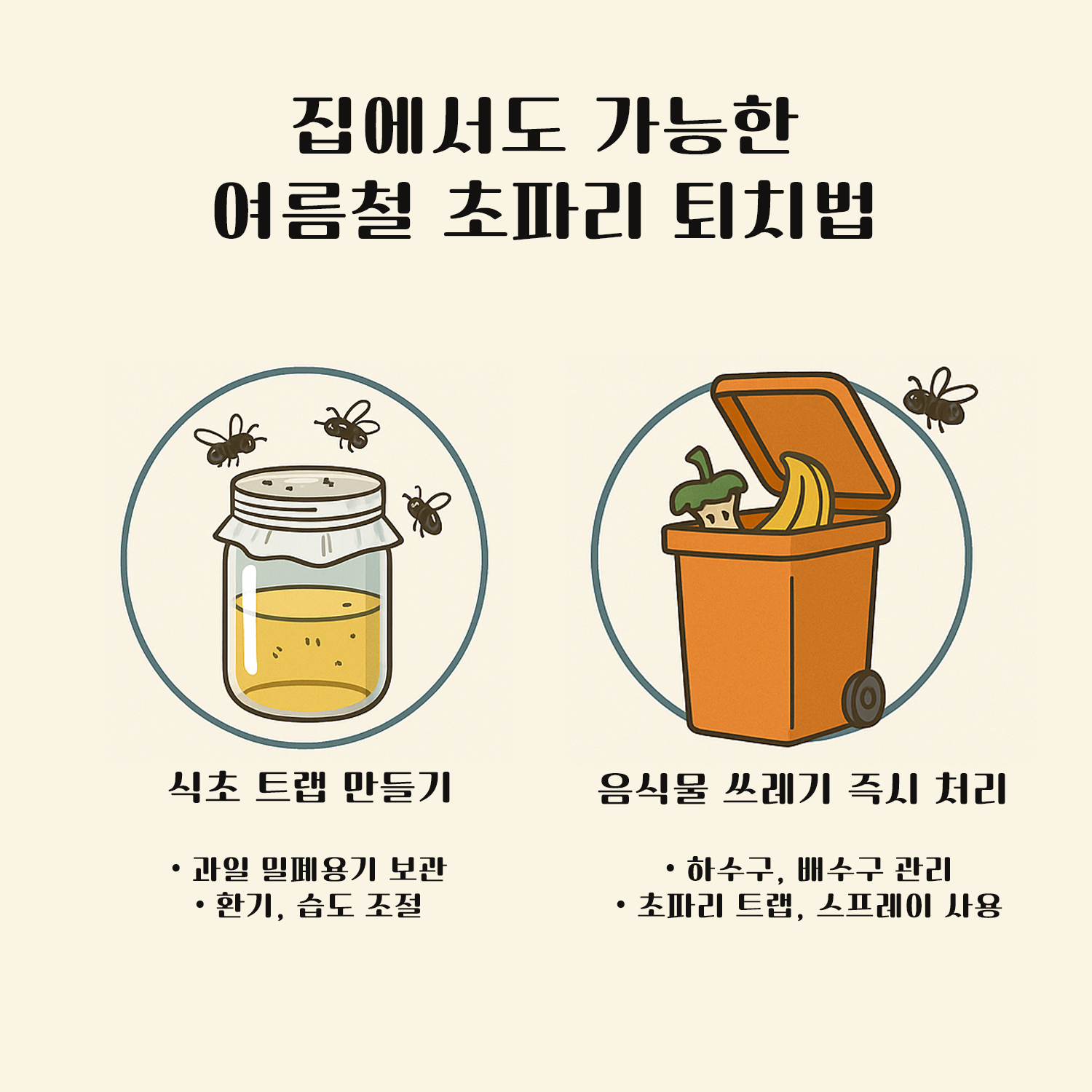 초파리 퇴치방법