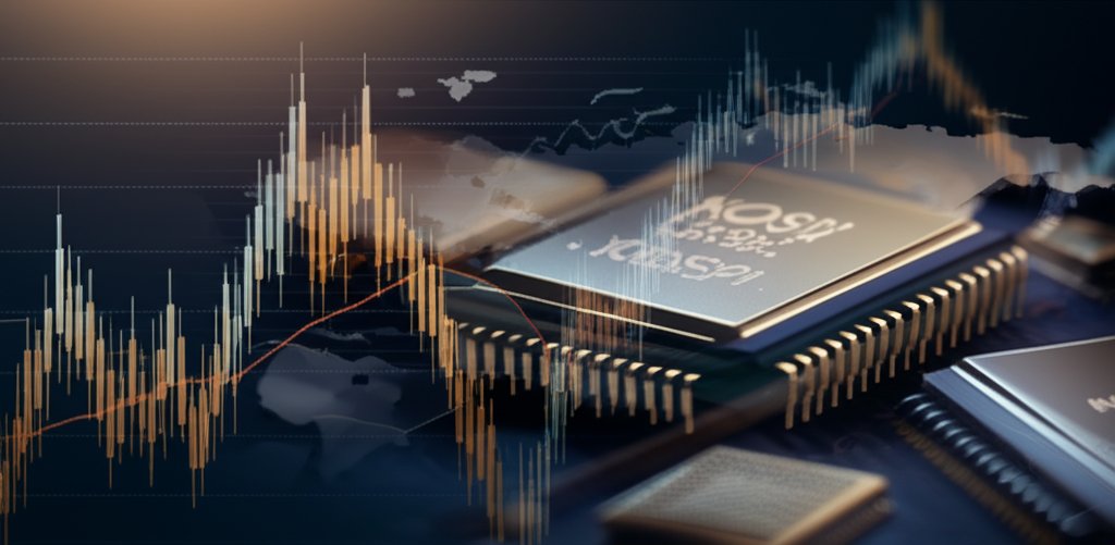 2026년 코스피 시장 전망, 중동 리스크와 반도체 주도를 나타내는 전문적인 시네마틱 히어로 이미지