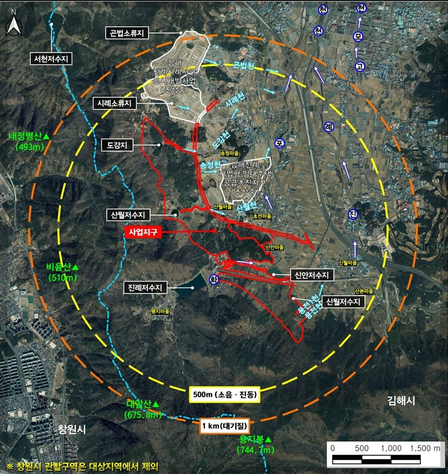 [김해 진례] 김해복합스포츠ㆍ레저시설 조성사업 위치 및 토지이용계획(안)