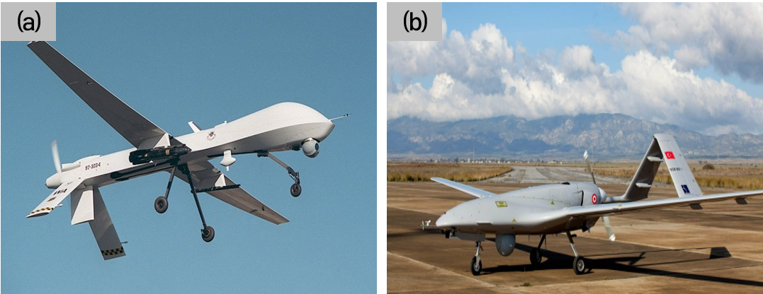 미국과 튀르키예의 무인전투기