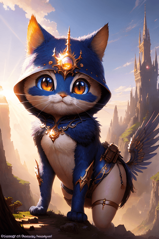 Playground AI로 생성한 그림(4) - 고양이 탐험가