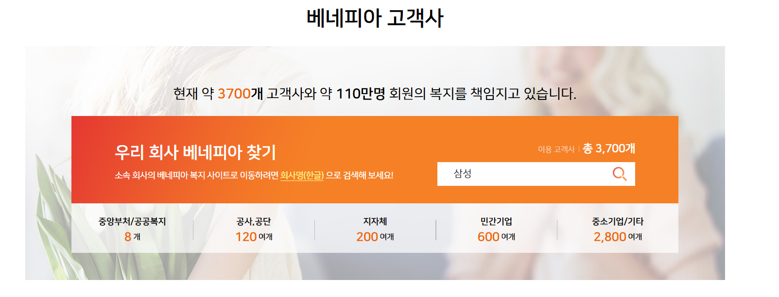 베네피아 복지사이트