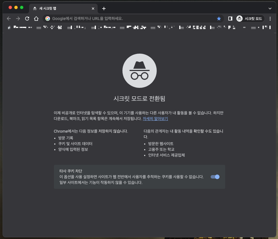 구글 시크릿 모드