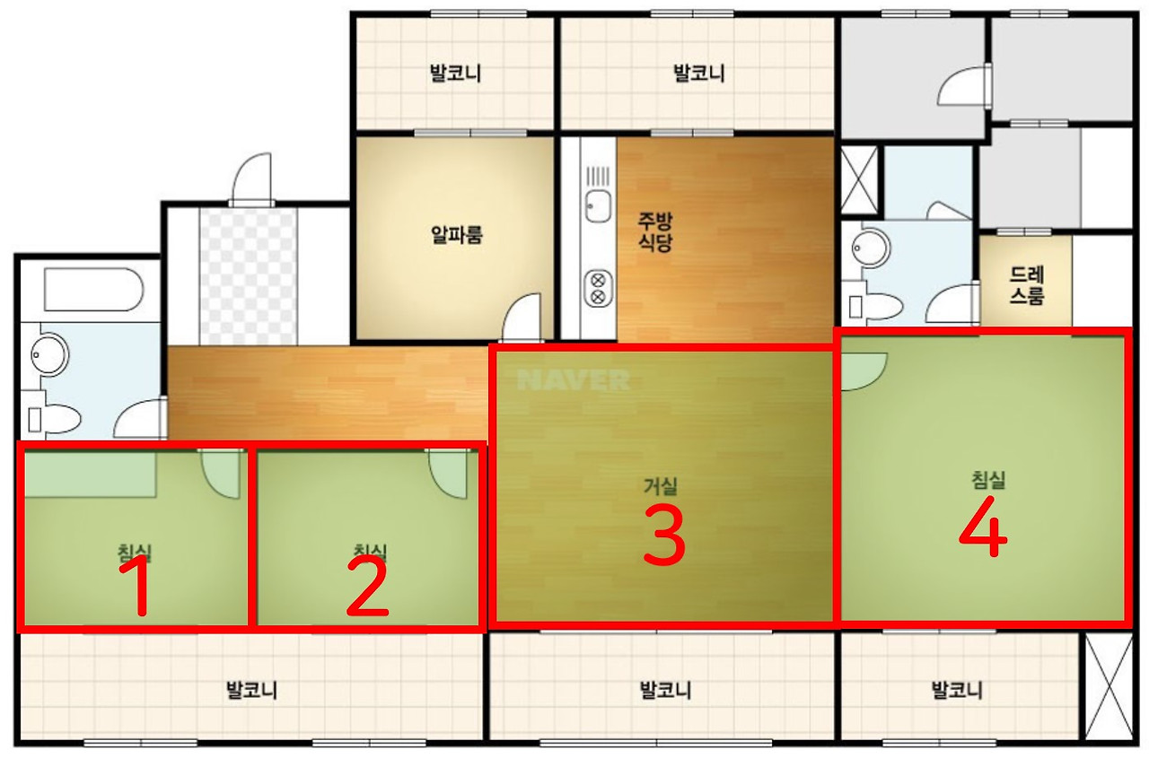 4베이 구조