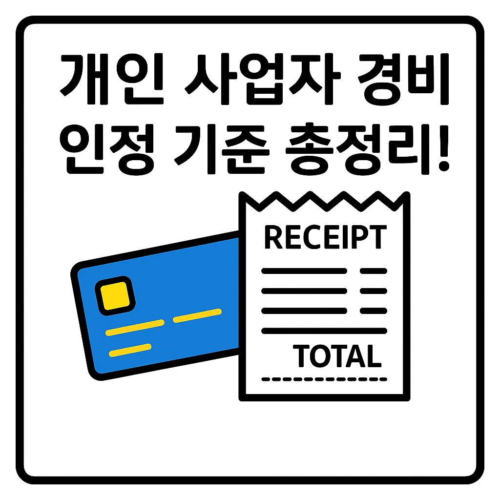 개인 사업자 경비 인정 기준 총정리! 세무서에 안 걸리는 지출은?