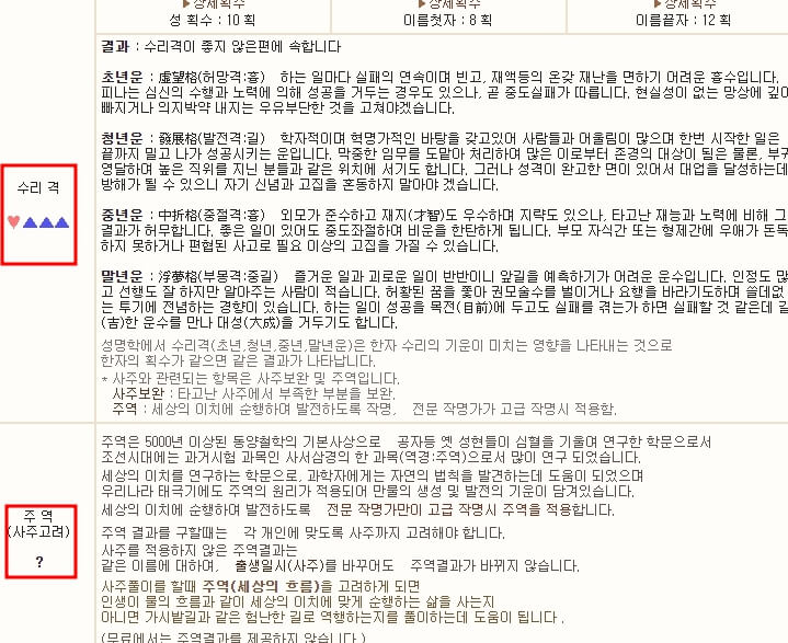 수리격 주역 확인