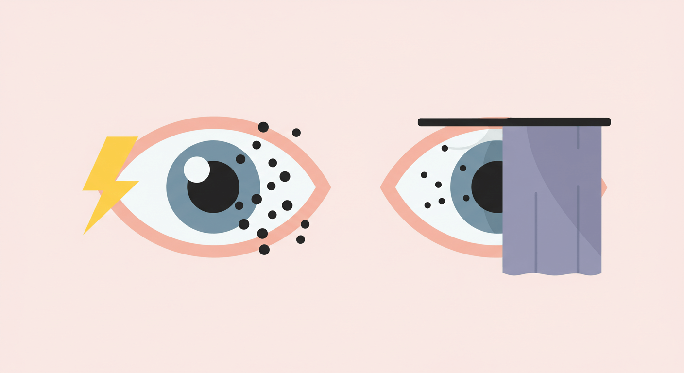 망막박리의 증상, 반드시 기억해야 할 신호